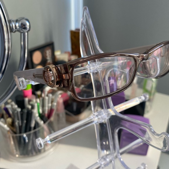 Pinkish Brown Prescription Gucci Glasses + Case - Picture 5 of 10